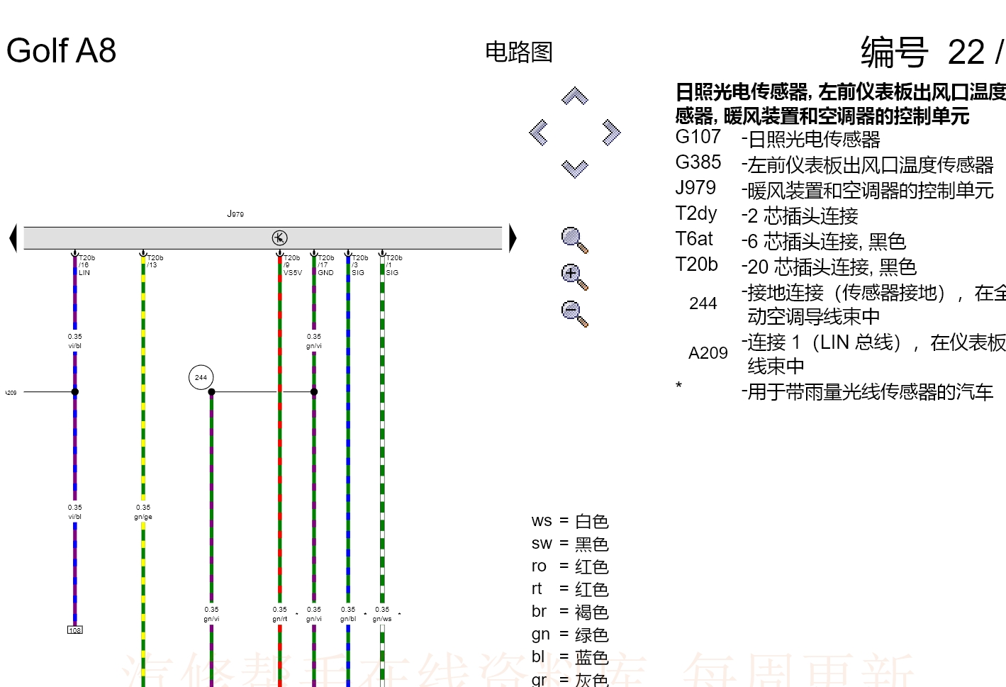大眾探岳 邁騰 CC 寶來(lái) 高爾夫 途銳 EOS 凱路威 尚酷 邁特威 途歡tiguan維修手冊(cè)電路圖