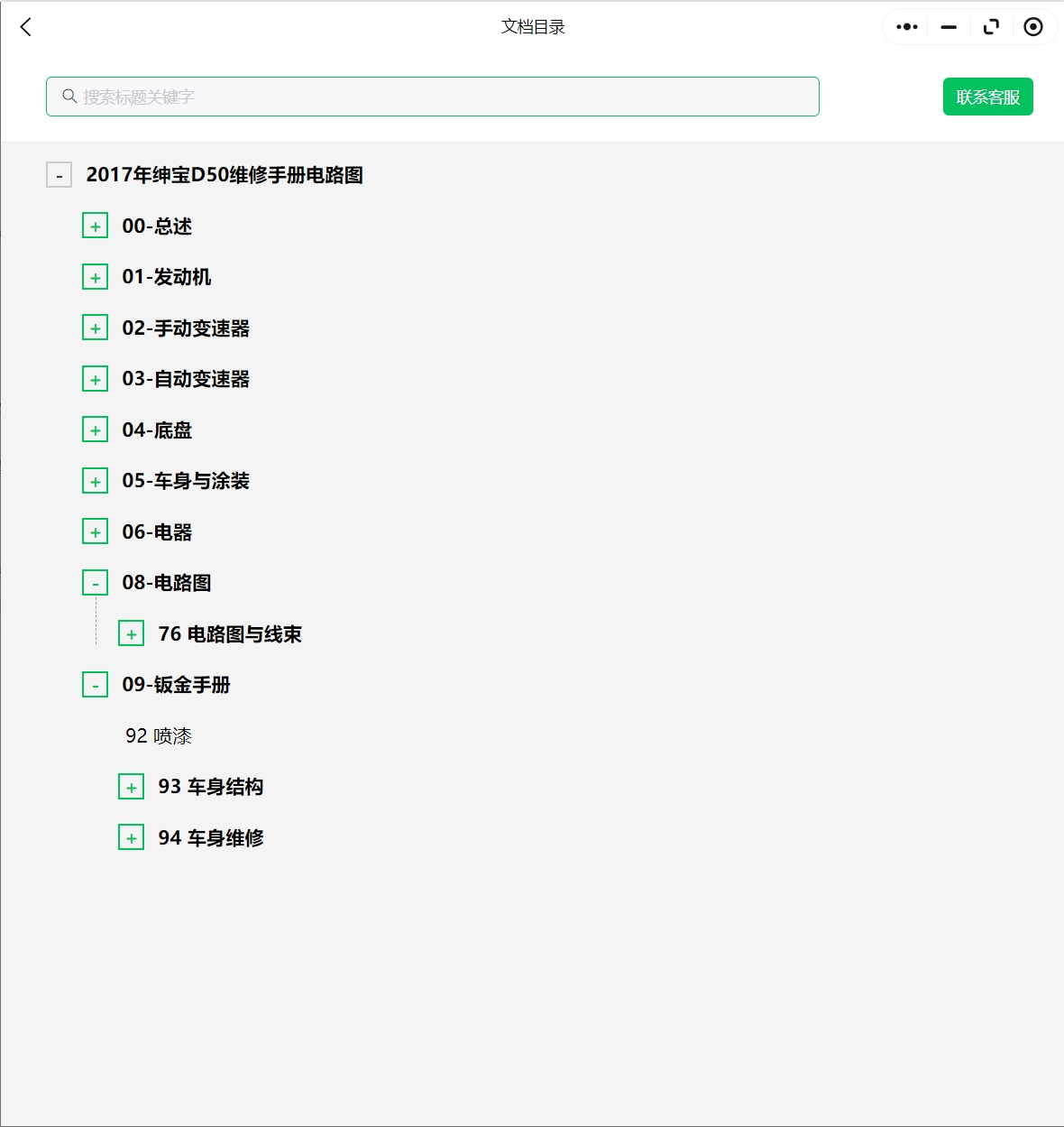 北汽紳寶D50D20X35X3智達(dá)D70C50D60X25/X55/X65 智道智行維修手冊(cè)電路圖資料